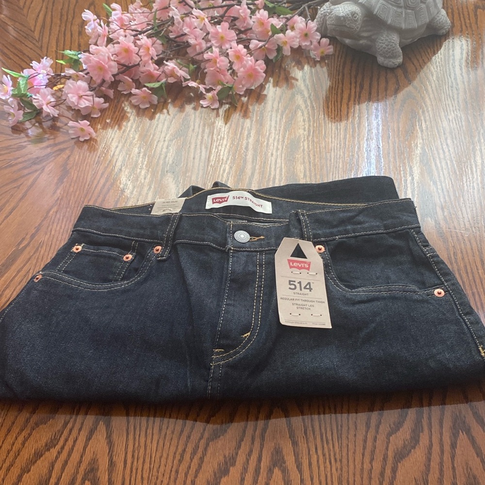 NWT Levi’s Dark Jean 514 Boy’s 20 Reg. 30x30